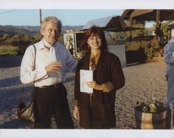 Sonoma County Press Club barbeque at Alexander Valley Fruit & Trading Company winery, Alexander Valley, California, 1990