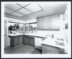 Kitchen of a model home in Oakmont, Santa Rosa, California, 1964