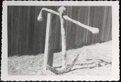 Old anchor recovered from Fort Ross Cove by skin divers