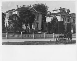 Metzger and Boyce houses located at 535 and 537 B Street, Santa Rosa, California, about 1905