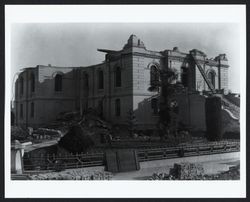 Earthquake ruins of Sonoma County Courthouse