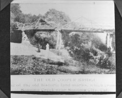 Old Cooper's Bridge - one of the old historic land marks which cross Sonoma Creek near City of Sonoma, California