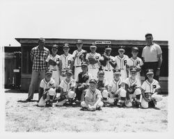 Pirates Rincon Valley Little League team at the Rincon Valley Little League Park, Santa Rosa, California, 1963