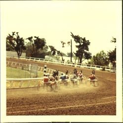 Horse race at the Fair Grounds