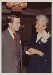 Helen Putnam and Pete Wilson at the California Cities Conference, San Diego, California, Oct. 1976