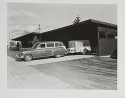 Blood bank van with trailer