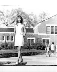 Debra Dee Lunning, candidate for Miss Sonoma County contest, Santa Rosa, California, March 8, 1970