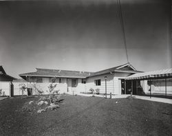 Model homes in Petaluma Gardens subdivision, Petaluma, California, 1966