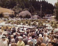 Wedding at St. Philip's Church in Occidental, California, 1970s