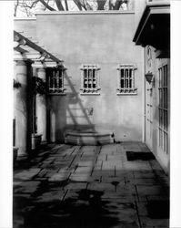 Patio at the Maclay/Sanderson home at 600 D Street, Petaluma, California, about 1923