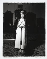 Judy Race, Job's Daughters honored queen, Santa Rosa, California, 1962