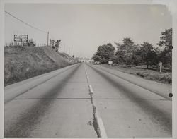 Highway 101 (Old Redwood Highway) at the south Cotati city limits, March 27, 1954