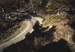 Highway 1 at Stillwater Cove on the northern Sonoma County coast, January 1976