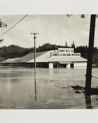 Flooding along Russian River, River Road, Guerneville, California, March 1940