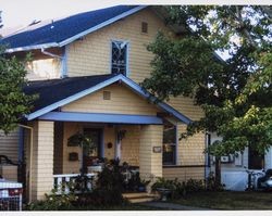 Shingled Greek Revival house at 7333 Wilton Avenue, Sebastopol, Calif., Aug. 16, 2007