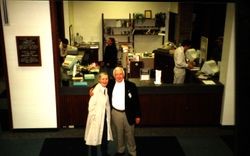 Friends of the Library and staff members at Sonoma County Central Library open house, November 7, 1999