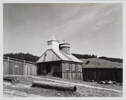 Front view of the Fort Ross Chapel, 1957