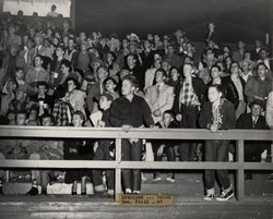 Spectators at the Petaluma Leghorn game against Hamilton Air Force Base