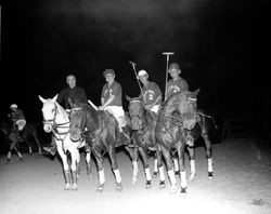 Henry Trione with other Santa Rosa polo players, Santa Rosa, California, 1966