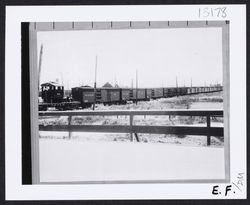 Petaluma and Santa Rosa Railway freight cars and engine