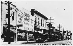 Sebastopol, California--view of Main Street, looking north