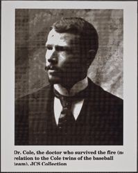 Portrait of Dr. William Cole, Guerneville, California in the 1880s