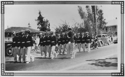 Petaluma Native Daughters of the Golden West Drill Team at the dedication of Burbank Gardens