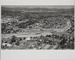 Highway 12 and Highway 101 interchange--an aerial view