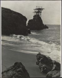 Remains of the wave motion machinery at Sutro Baths, San Francisco, California, 1920s