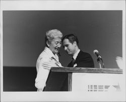 Helen Putnam and Pete Wilson at the California Cities Conference, San Diego, California, Oct. 1976