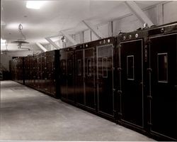 Interior view of the Poehlmann Hatchery, Petaluma, California