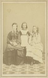 Portrait of Agnes, Alice and Arta Griest, about 1872