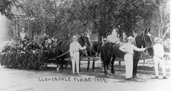 Cloverdale float, 1912