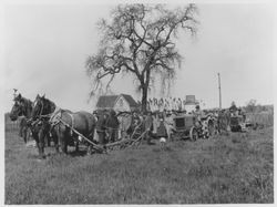 Ground-breaking procession at the commencement of work on the Burbank Memorial Park at Santa Rosa Junior College