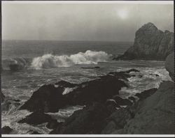 View of shoreline at Lands End, San Francisco, California, 1920s