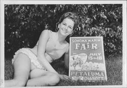 Sonoma-Marin Fair beauty contestant Candy Richard, Petaluma, California, 1965