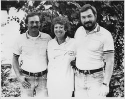 Jerry, Christine and Mike Topolos, Forestville, California, 1989