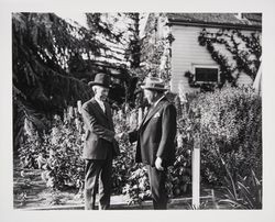 Luther Burbank and an unidentified man
