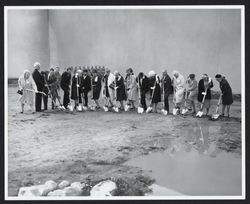 Shovels ready at the ground breaking ceremony for the North Bay Cooperative Library System building