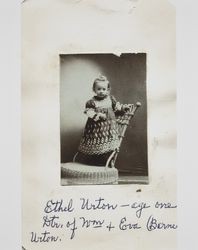 Portrait of Ethel May Urton as a child, 1904