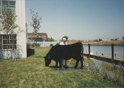 Ed Mannion near the foundry warehouse, Petaluma, California, 1991