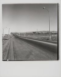 Old Redwood Highway at entrance to Highway 101, Petaluma, California, 1977