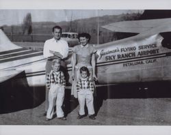 George Justman family, Petaluma, California, in the 1950s