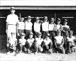 Unidentified Little League teams, Santa Rosa, California, 1960