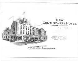 New Continental Hotel, Petaluma, California, 1939