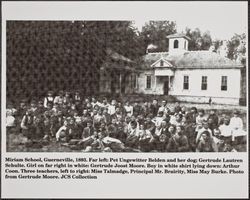 Miriam School students and teachers, Guerneville, California, 1893