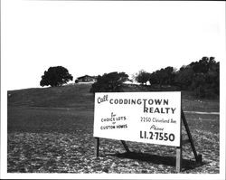 Call Coddingtown Realty for choice lots or custom homes, Santa Rosa, California, 1962