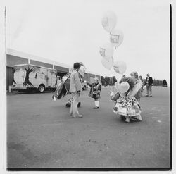 Open house for employees and families at National Controls, Santa Rosa, California, 1979