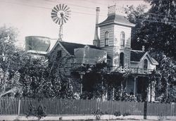 Unidentified Healdsburg home with tower and wind pump