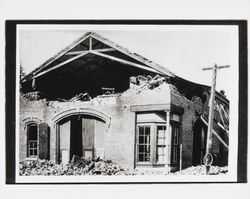 Tunstall's Livery Stable after the earthquake